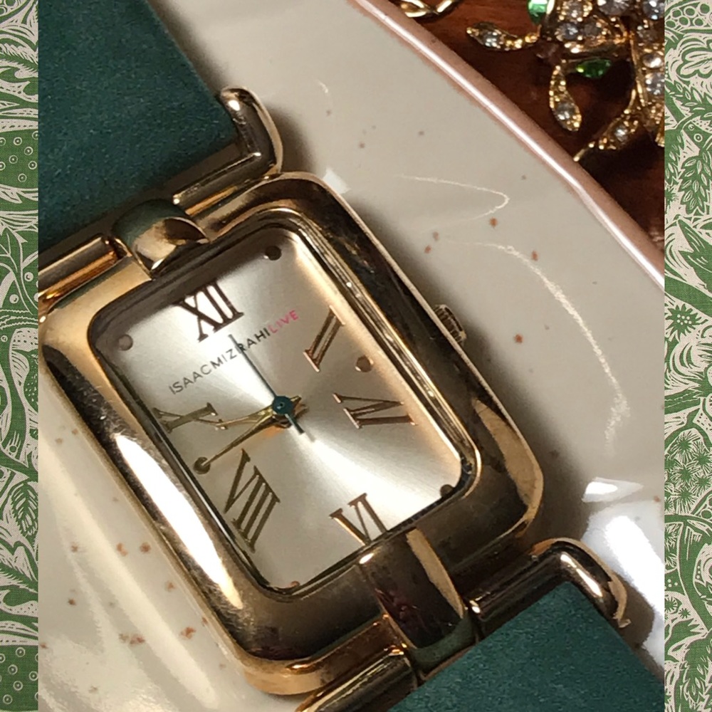 Isaac Mizrahi stainless steel watch